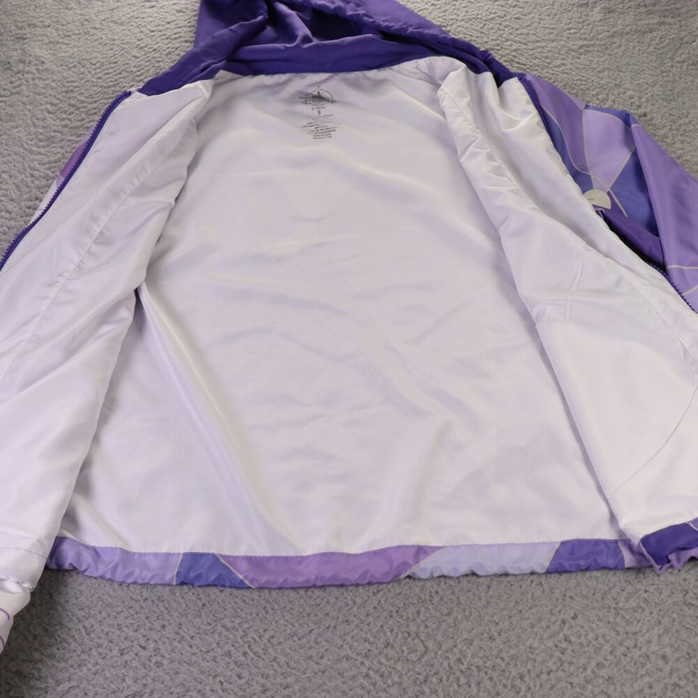 Disney Parks Tomorrowland Jacket Womens Small Purple Hooded Windbreaker - Picture 8 of 13